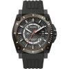 Bulova Men’s Icon High Performance Quartz Chronograph Black Stainless Steel Watch with Polyurethane Strap, Black Dial Style: 98B417