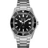 Bulova Men’s Marine Star ‘Series B’ Stainless Steel 3-Hand Calendar Quartz Watch, Black Dial Style: 98B203