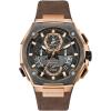 Bulova Men’s Series X High Precision Quartz Chronograph Watch, Sapphire Crystal, Continous Sweeping Secondhand(Rose Gold/Brown Leather Strap)