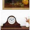Bulova Chandler Lighted Mantel Clock, Model B1853 | Elegant Design | Illuminated Dial | Quartz Movement | Cherry Wood Finish | Battery Operated