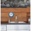 Bulova Shower Wall Clock, Model C4882 | Waterproof Design | Suction Cup Mount | Temperature Display | Easy-to-Read Digital Display