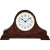 Bulova Chandler Lighted Mantel Clock, Model B1853 | Elegant Design | Illuminated Dial | Quartz Movement | Cherry Wood Finish | Battery Operated