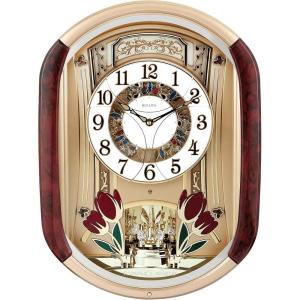 Bulova Fantastic Strike & Chime Wall Clock, Gold (C4902)