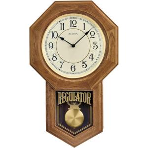 Bulova Thomaston Golden Mantel Clock, Model C3545 | Elegant Design | Gold-Tone Finish | Quartz Movement | Decorative Dial | Battery Operated