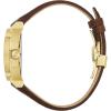 Bulova Men’s Icon High Precisionist Quartz Gold Tone Stainless Steel Case 3-Hand Watch, Leather Brown Strap, Black Dial Style:97B216