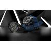 Bulova Men’s Maquina Sport Black Ion-Plated Stainless Steel Case, 6-Hand Chronograph Quartz Watch with Matte Black Silicone Strap, Sapphire Crystal, Black Strap/ Green Accents