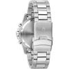 Bulova Men’s Marine Star 6-Hand Quartz Chronograph Stainless Steel Watch, Blue Dial, Tachymeter, 100M Water Resistant Style: 96B174