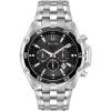 Silver Tone/Black Dial