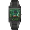 Bulova Mens LED Computron D-Cave Special Edition Black IP and Silicone Strap Watch, Transparent Mineral Crystal Style: 98C140