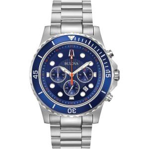 Bulova Classic Chronograph Mens Stainless Steel(Silver Tone)