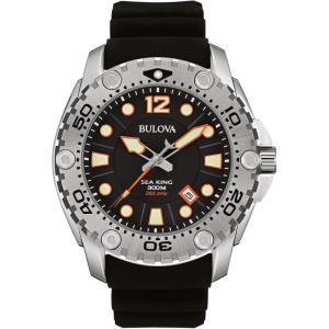 Bulova Men’s 96B228 Sea King Analog Display Japanese Quartz Black Watch