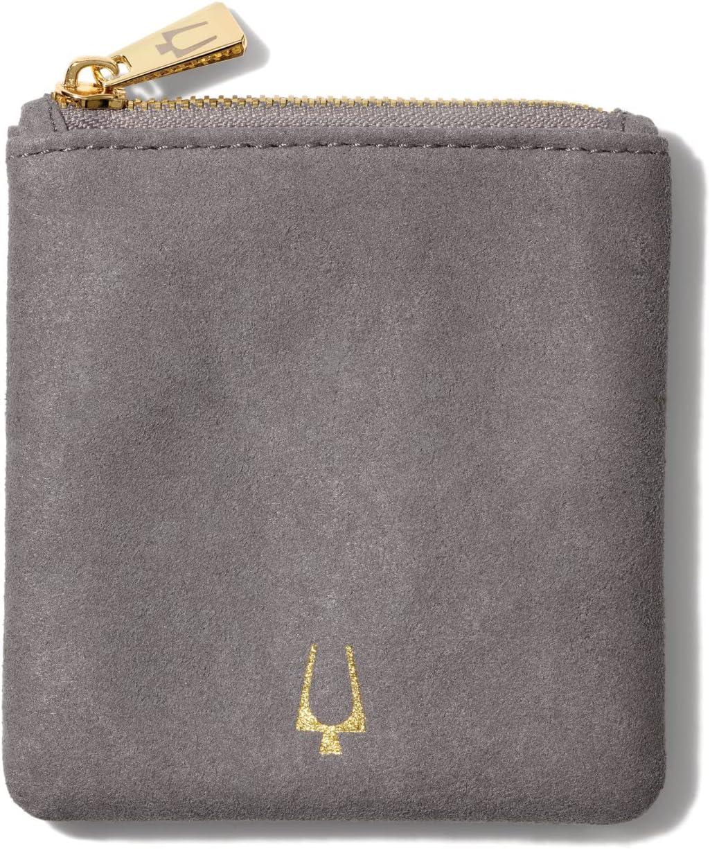 imageBulova Mens Marine Star Red White and Blue Leather Braid Bracelet with Magnetic Stainless Steel Closure Size Medium Style J96B032M