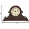Bulova B1514 Asheville Mantel Clock, Brown Cherry(Clock)