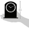 Bulova B5010 Ebony Crystal Desk Clock, Black
