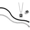 Bulova Jewelry Men’s Icon Crest of Bohemia Black Enamel Sterling Silver Pendant Accented with White Diamonds and Rounded Box Link Chain Necklace, Length 24-26″ Style:BVP1014-WSQ7