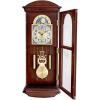 Bulova Litchfield Large Regulator Wall Clock, Model C4332 | Classic Pendulum Design | Harmonic Hourly Chime | Brown Cherry Finish