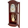 Bulova Litchfield Large Regulator Wall Clock, Model C4332 | Classic Pendulum Design | Harmonic Hourly Chime | Brown Cherry Finish