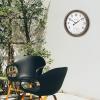 Bulova Patio Time Wall Clock C4879 | 10.25″ Rattan-Look Waterproof High-Impact Case with Thermometer | High-Heat Resistant | Battery Operated | Indoor/Outdoor Decorative Clock