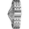 Caravelle by Bulova Men’s Dress 3-Hand Date Quartz Watch, Stainless Steel, Coin Edge Bezel, 41mm(Silver/Black Mother of Pearl)