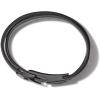 Men’s Latin GRAMMY Double Wrap Black Leather Bracelet with Diamonds and Clasp Closure(Black Diamonds)