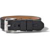 Mens Precisionist Black Leather Belt-Strap Bracelet(Stud Details)