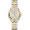 Bulova Ladies’ Classic Diamond Quartz Two-Tone Stainless Steel Watch, Silver Dial Style:98R296