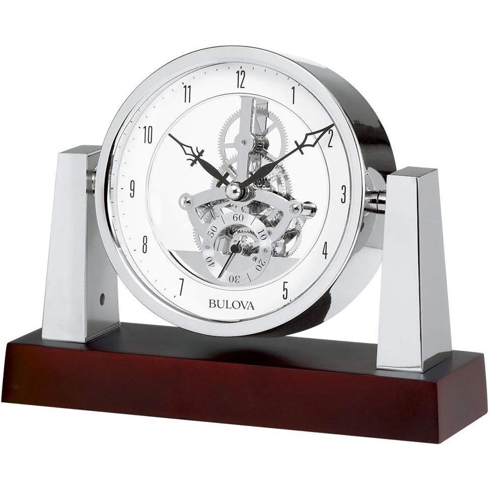 imageBulova B7520 Largo Clock Dark Mahogany Finish