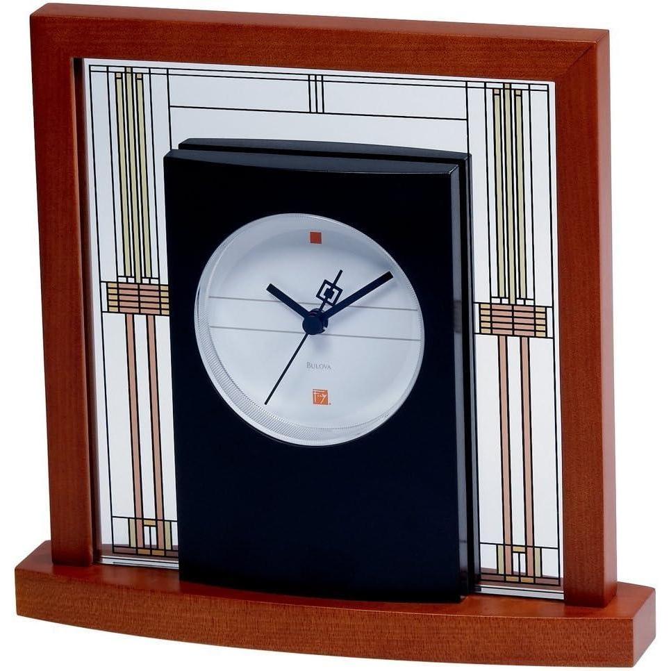 imageBulova B7756 Willits Frank Lloyd Wright Table Clock