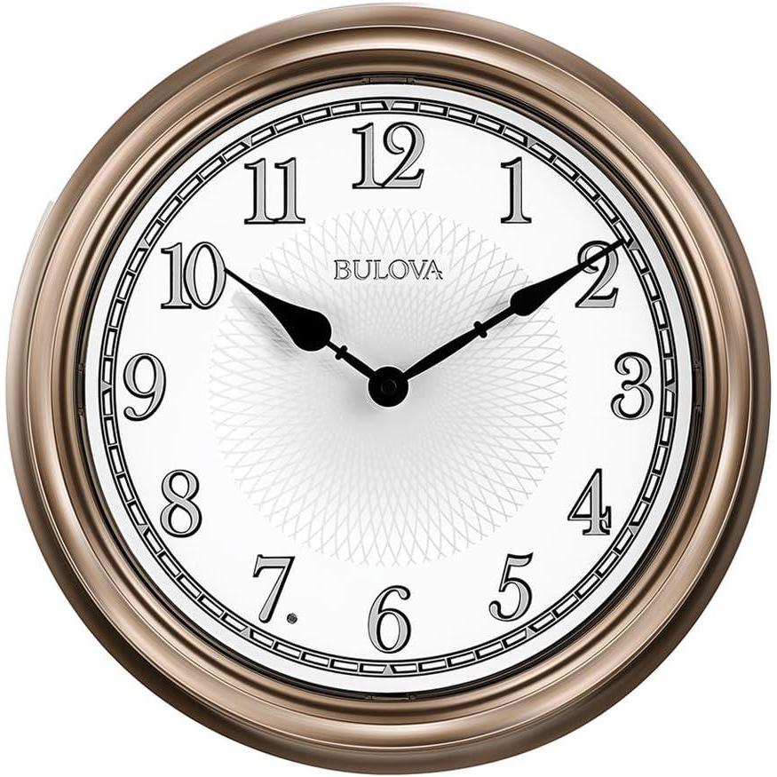imageBulova C4826 Light Time Wall Clock Champagne