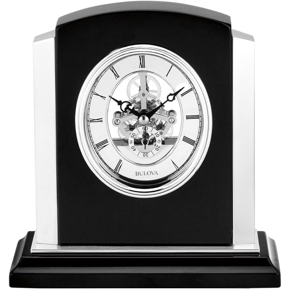imageBulova Clocks Skeleton Tabletop B1715 Faith Accent Dcor
