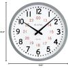 Bulova Atomic Analog Wall Clock Model C5003 Atomic Time 1, Sets Automatically, Quartz Battery