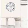 Bulova Atomic Analog Wall Clock Model C5003 Atomic Time 1, Sets Automatically, Quartz Battery