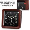 Bulova B1870 Manor Alarm Clock