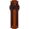 Bulova C3383 Avent Wall Clock | Two-Tone Wooden Case with Slow-Swing Pendulum | Arabic Numerals | Personalization Plate | 23.5″ Height
