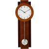 Bulova C3383 Avent Wall Clock | Two-Tone Wooden Case with Slow-Swing Pendulum | Arabic Numerals | Personalization Plate | 23.5″ Height