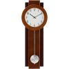 Bulova C3383 Avent Wall Clock | Two-Tone Wooden Case with Slow-Swing Pendulum | Arabic Numerals | Personalization Plate | 23.5″ Height