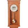Bulova C4419 Manorcourt Chiming Clock, Golden Oak Finish