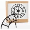 Bulova C4821 Oversize Gabriel Wall Clock, Rustic Brown