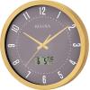 Bulova C4830 Lobby Wall Clock, 14″, Gold