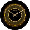 Bulova C4861 Indoor/Outdoor Long Play Bluetooth Wireless Stereo Speaker Wall Clock, Black