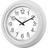 Bulova C4865 Night Vision Lighted Dial Wall Clock, 10″, White