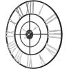 Bulova C4877 Zeeland Oversized Wall Clock, Black/Silver