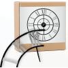 Bulova C4877 Zeeland Oversized Wall Clock, Black/Silver