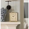 Bulova Clocks B1719 Arthur Brushed Gold 6.5”H x 5.5” W x 2.25” D