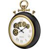 Bulova Clocks C3390 Conductor, Wall Pocket Watch, Moving Gears
