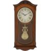 Bulova Clocks C3542 Cranbrook Wall Mount Analog Wooden Chiming Clock, Brown
