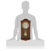Bulova Clocks C3542 Cranbrook Wall Mount Analog Wooden Chiming Clock, Brown