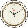 Bulova Clocks C4834 Luxfer Prism 14 Inch Frank Lloyd Wright Inspired Wall Clock