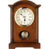 Bulova Dalton Chiming Pendulum Table Clock – Walnut Finish – Gold-Tone Accents