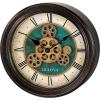 Bulova Industrial Motion Wall Clock, 12.8, Aged Black (C4833)